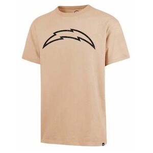 '47® (Men's LARGE) Los Angeles Chargers Dusted™ Imprint Khaki T-Shirt